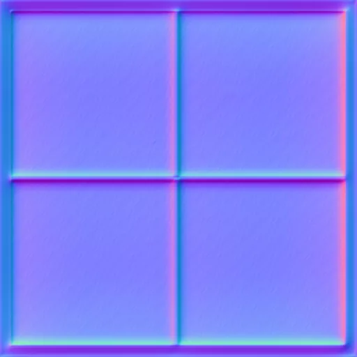 Normal Map for Bt Glass Window Moreclear2 Darkframe2 By Linda Kellie