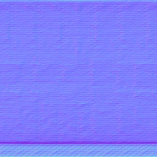 Normal Map for Brick City Building Wall 3