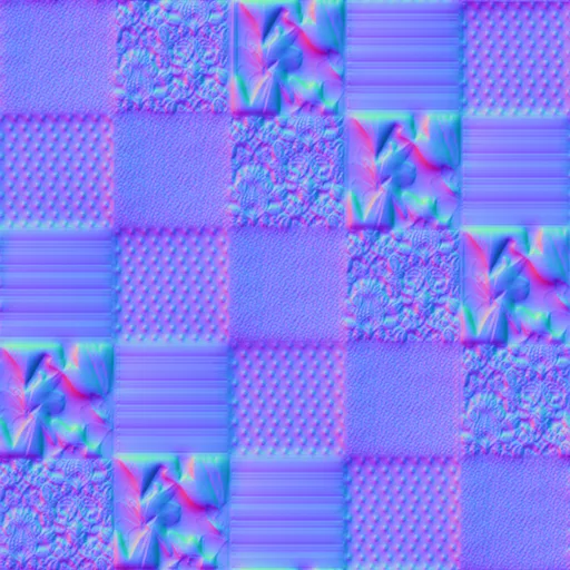Normal Map for Bt Patchwork Blue By Linda Kellie