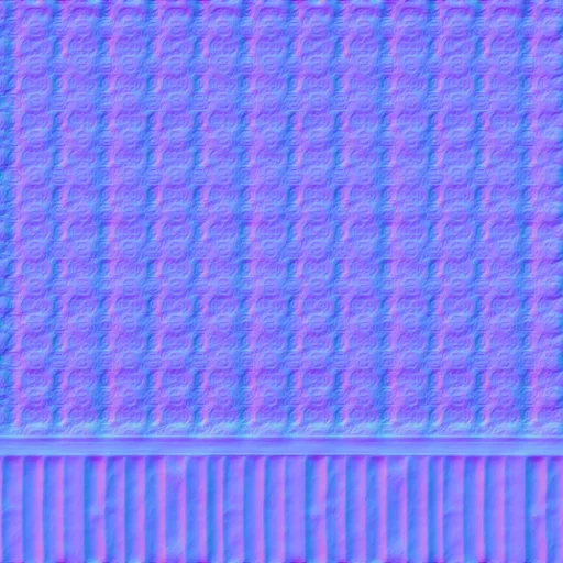 Normal Map for Green Wallpaper With Wooden Base