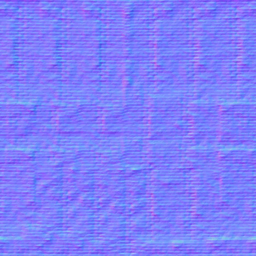 Normal Map for Brick City Building Wall 2