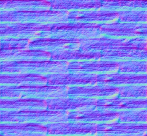Normal Map for Grunge Wood Floor 1