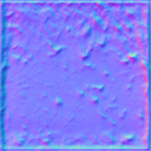 Normal Map for Floor Tile, Ceramic Orange