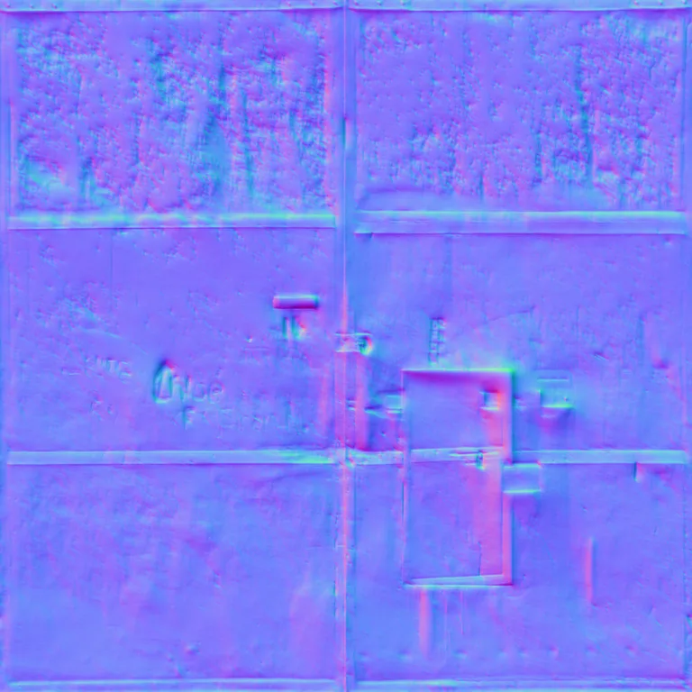 Normal Map for Doors Metal Large Oldblack