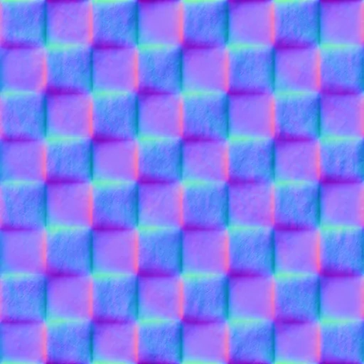 Normal Map for Blue And White Tile Dirty