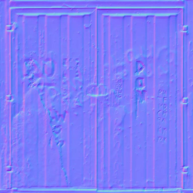 Normal Map for Container End Defaced1