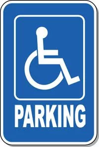 Road Handicap Parking Sign main texture preview