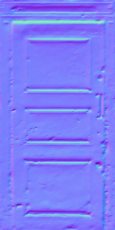Normal Map for Door Wood Black Worn
