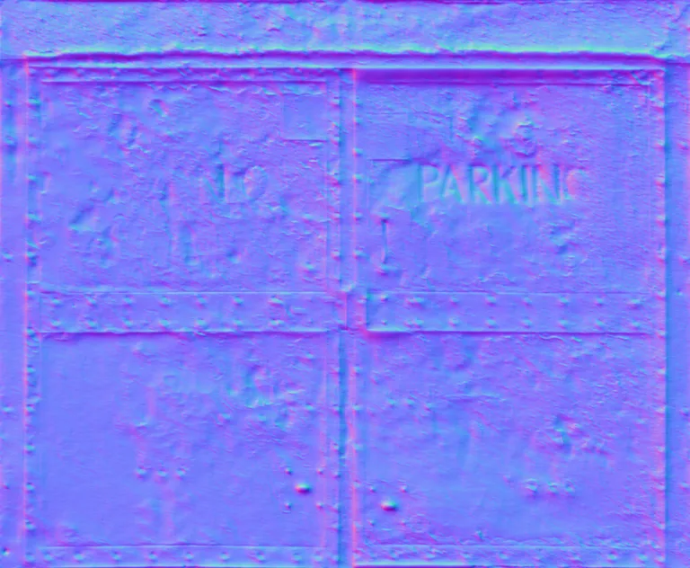 Normal Map for Doors Steel Heavyduty Rusted