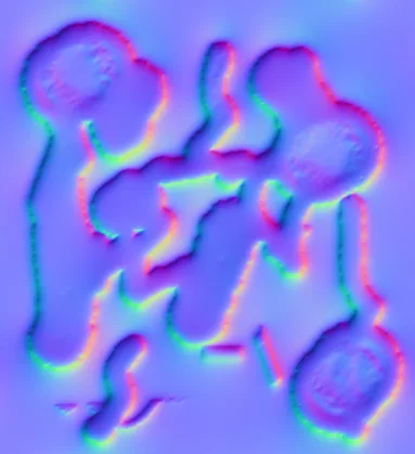 Normal Map for Pee And Cigarette Butts