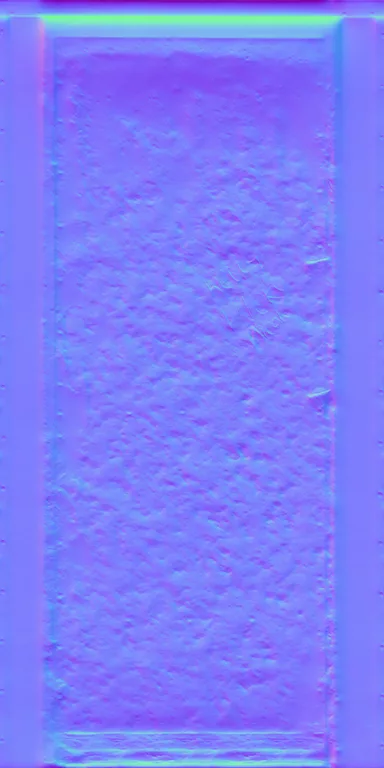 Normal Map for Door Steel Blue