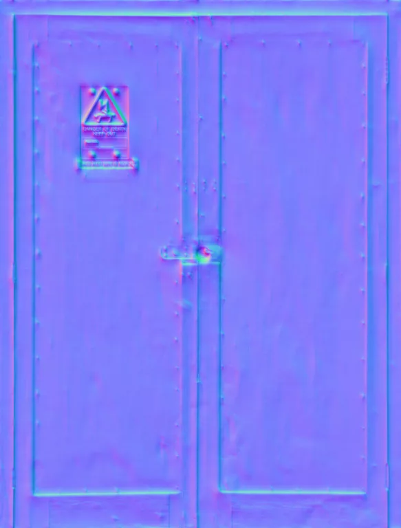 Normal Map for Doors Wood Danger