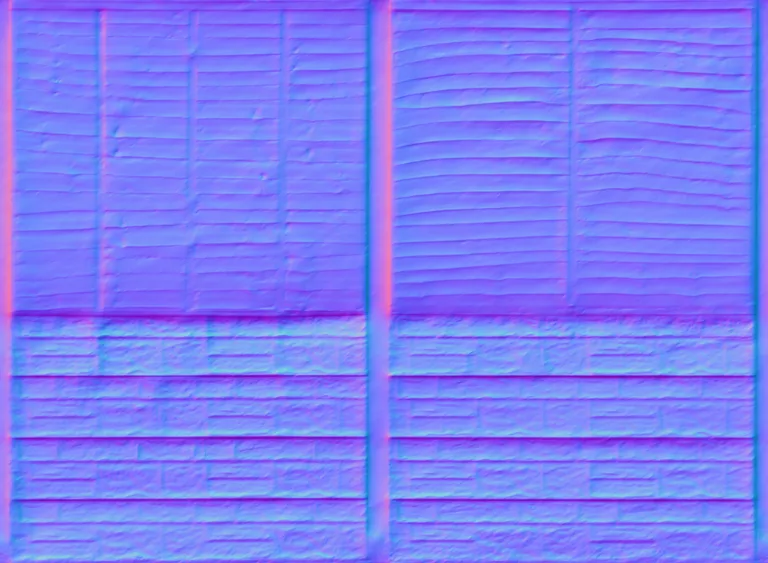 Normal Map for Fence Concrete Wood