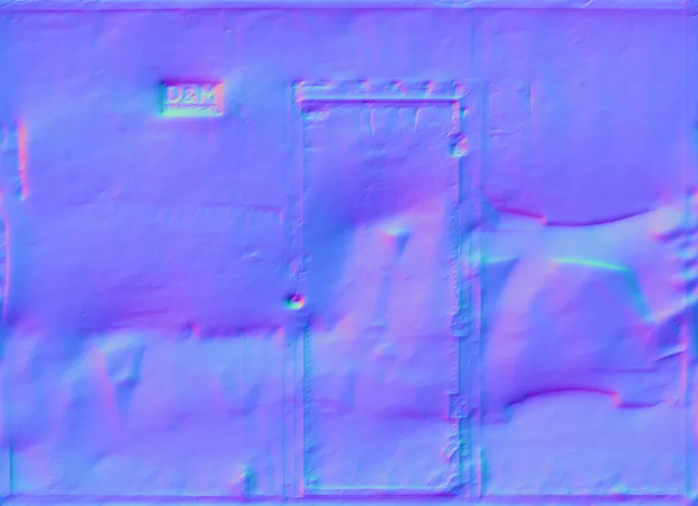 Normal Map for Gate Steel Grafitti