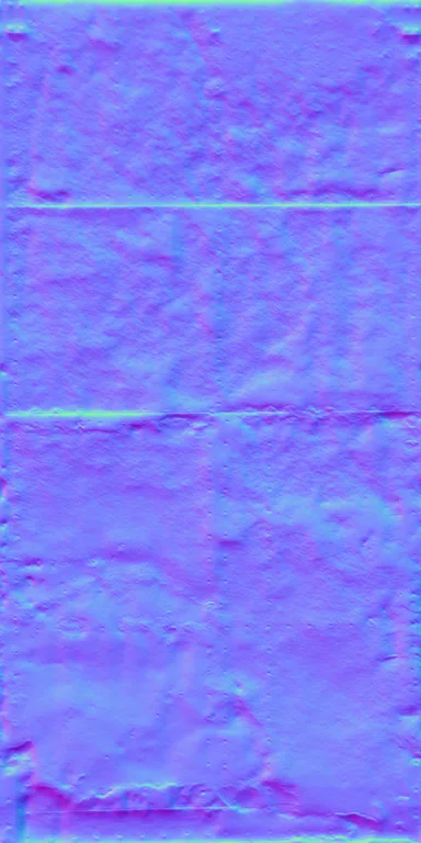 Normal Map for Door Large Old Steel