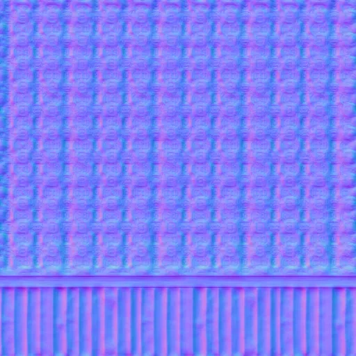 Normal Map for Blue Wallpaper With Wooden Base