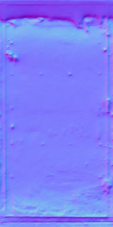 Normal Map for Door Wood Blue5
