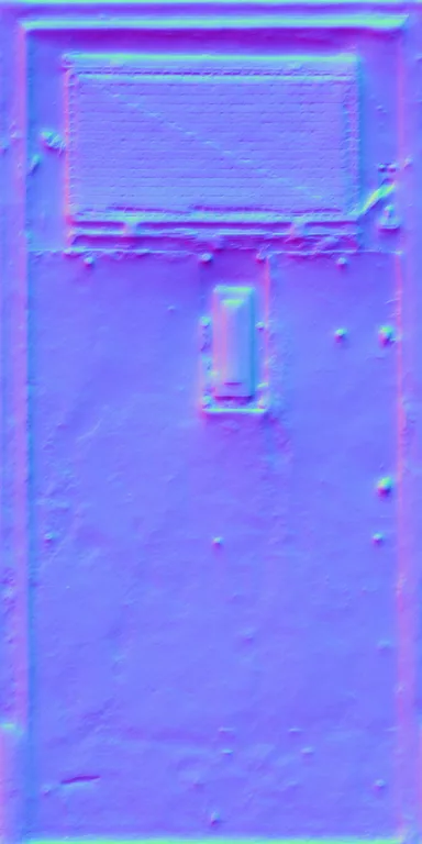 Normal Map for Door Wood Yellow