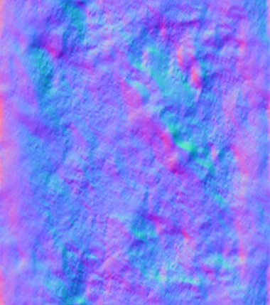 Normal Map for Grunge Rusted Metal Pipe