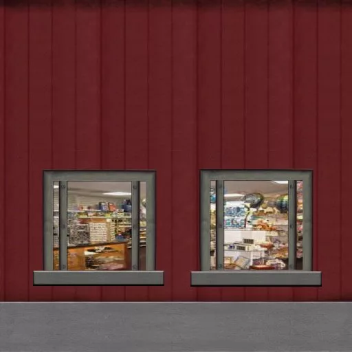 Red Wall Store Window2 main texture preview