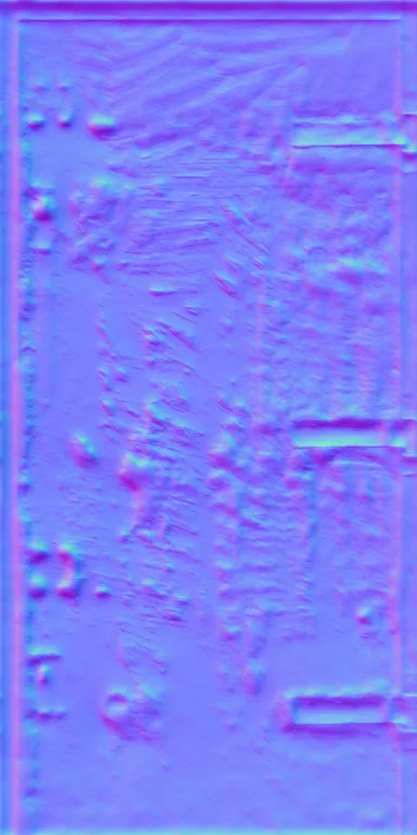 Normal Map for Door Steel Red Rusted