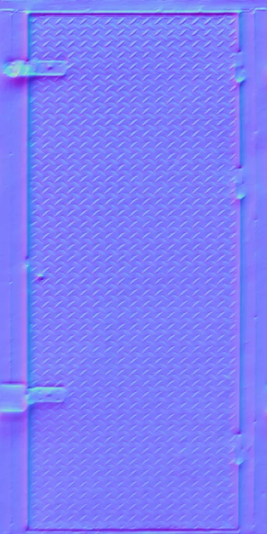 Normal Map for Door Steel Pattern