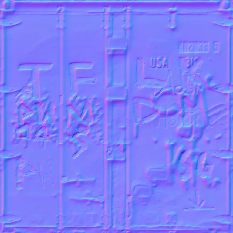Normal Map for Container End Defaced2