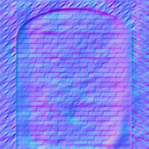 Normal Map for Grunge Bricks5