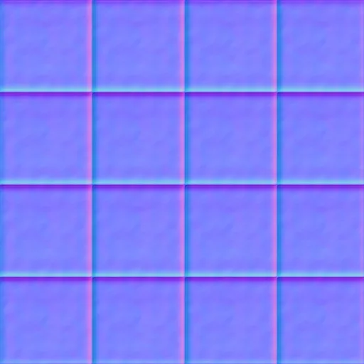 Normal Map for Brown Cement1 Tiles