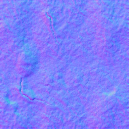 Normal Map for Cement Brown Cracks