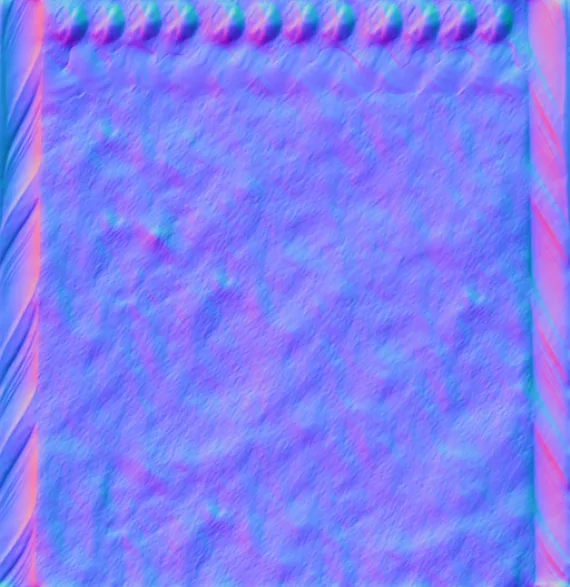 Normal Map for Jacey Gingerbread Wall 8