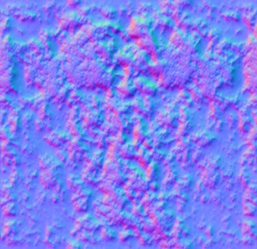 Normal Map for Gumdrop Texture Yellow