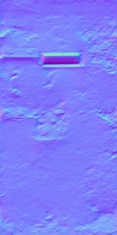 Normal Map for Door Steel Heavyduty Rusted