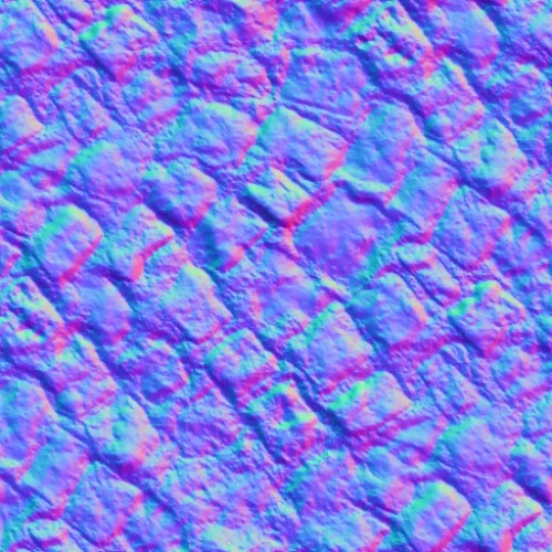 Normal Map for Seamless Tile 500X500 Cc By Maria Korolov