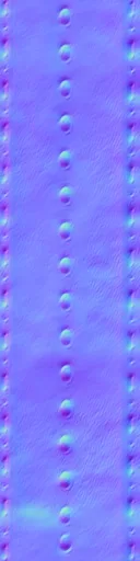 Normal Map for Dark Blue Leather Strap 4V01