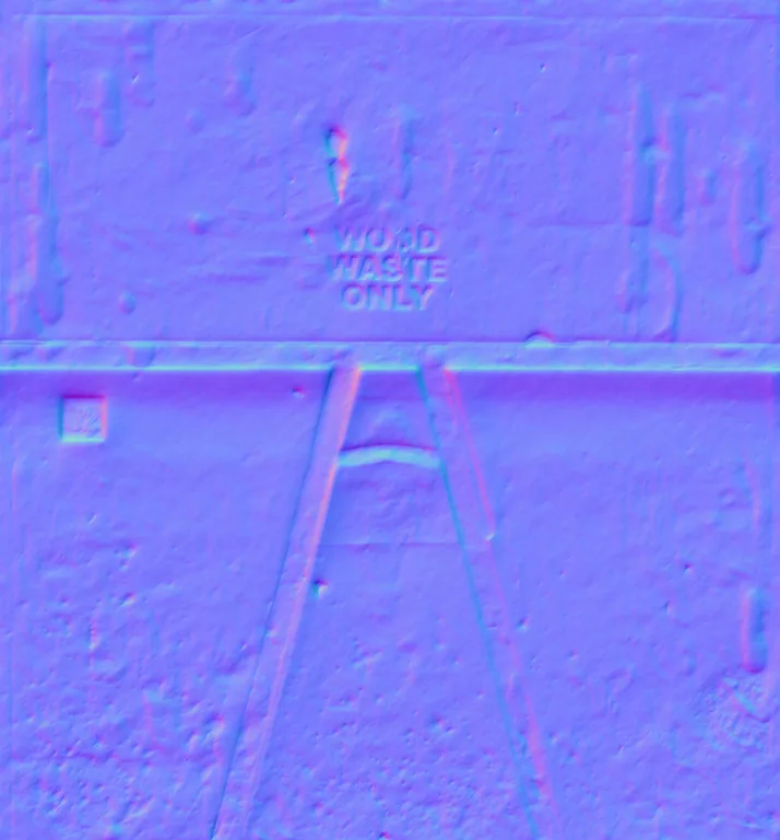 Normal Map for Dumper End Brown1