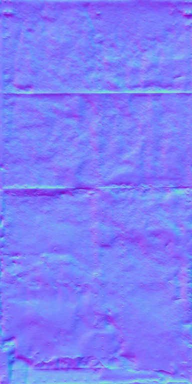 Normal Map for Door Large Old Steel