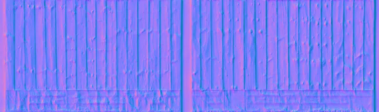 Normal Map for Fence Stone Wood2