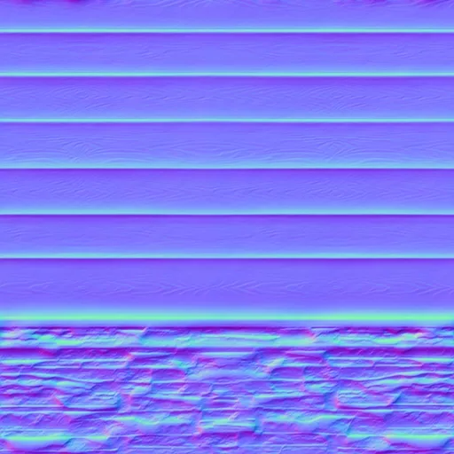 Normal Map for Siding Brown Stone Foundation