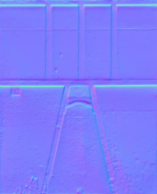 Normal Map for Dumper End Brown2