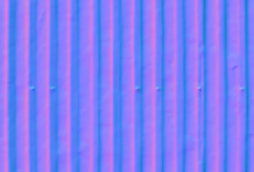 Normal Map for Metal Corrugated2