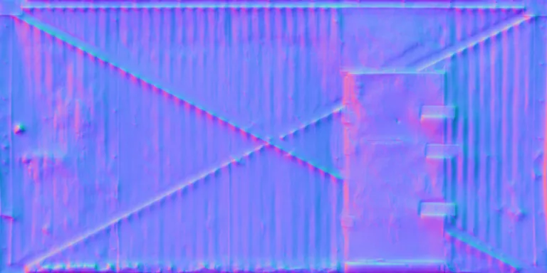 Normal Map for Door Steel Xlarge Rustic