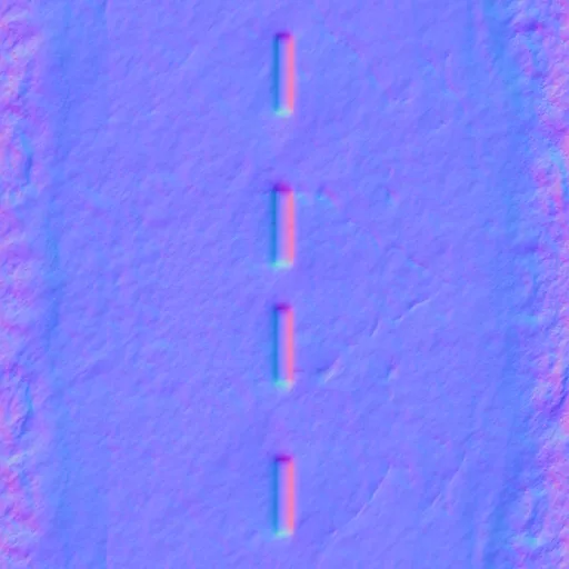 Normal Map for Urban Road Straight