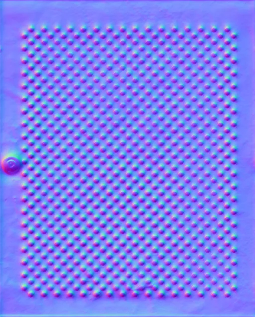 Normal Map for Metal Cover Drilled