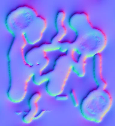 Normal Map for Pee And Cigarette Butts