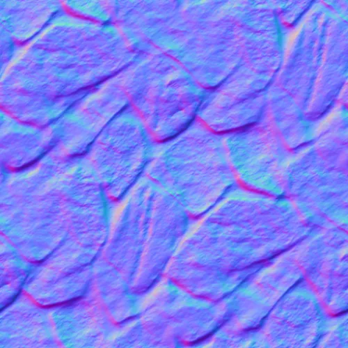 Normal Map for Colored Stones Seamless 500X500 Cc By Maria Korolov