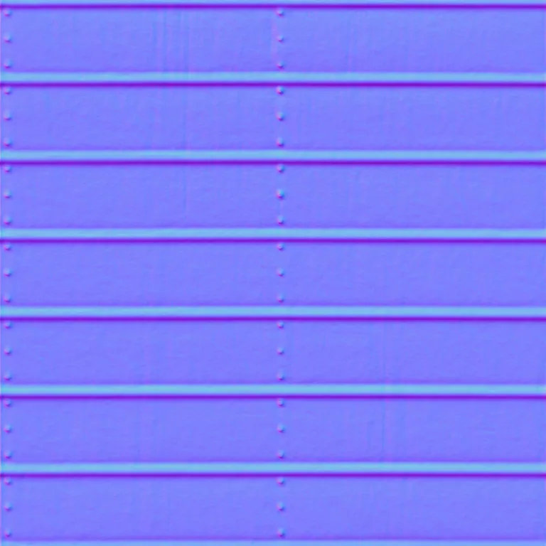 Normal Map for Metal Sheet Ribbed