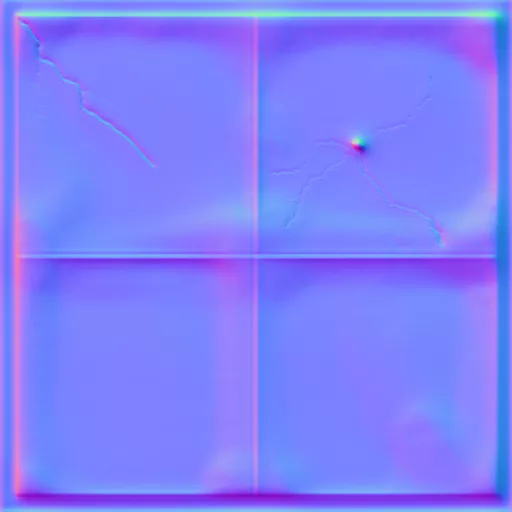 Normal Map for Bt Glass Window Dirty Frame2 By Linda Kellie