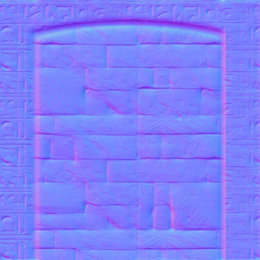 Normal Map for Jacey Egypt Limestone With Archway