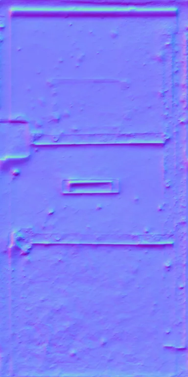 Normal Map for Door Steel Yellow